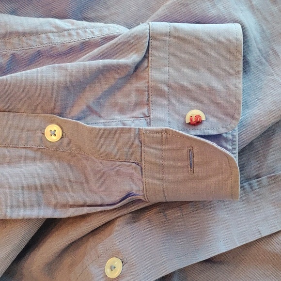 Paul Smith blue dress shirt with contrast placket - Picture 5 of 7